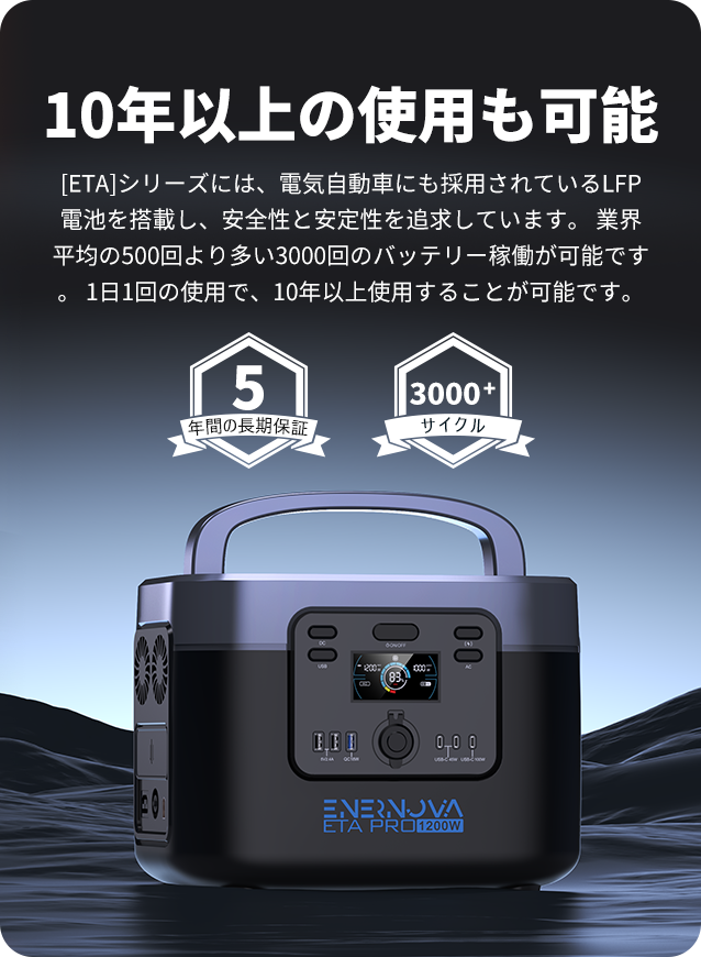 ポータブル電源 ETA Pro – Enernova-JP